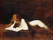 Jean-Jacques Henner La liseuse, china oil painting reproduction